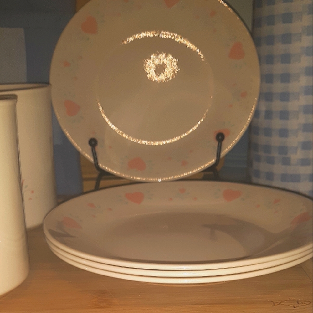 Vintage Corelle FOREVER YOURS Bread Plates 6¾" Set of 4~Cups sold separately